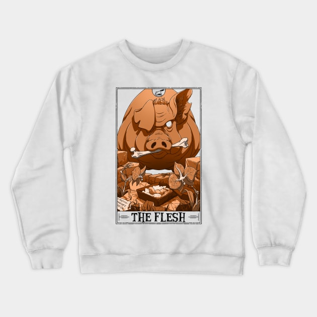 The Flesh Tarotesque (light) Crewneck Sweatshirt by Rusty Quill